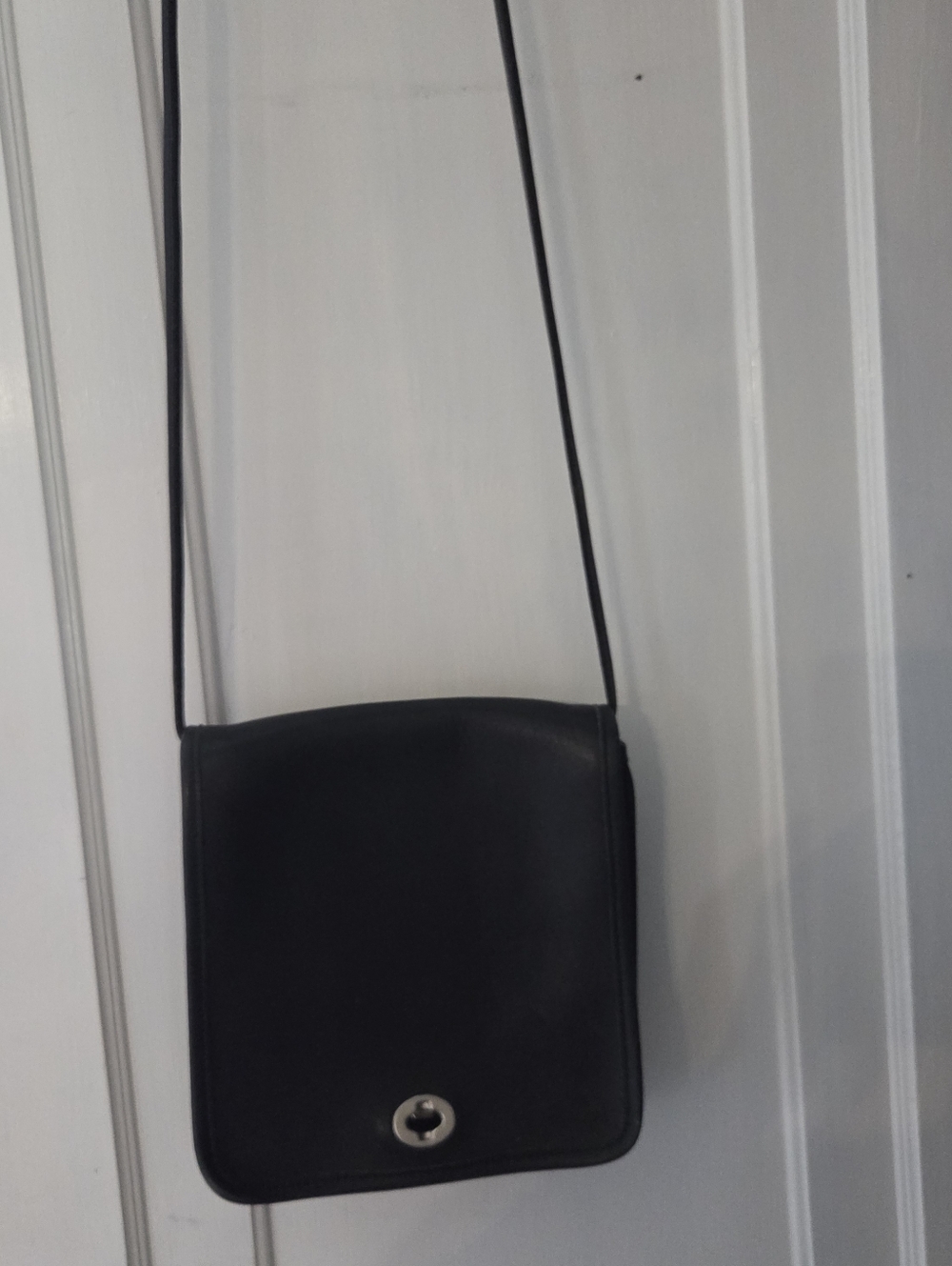Vintage Black Coach Leather Crossbody